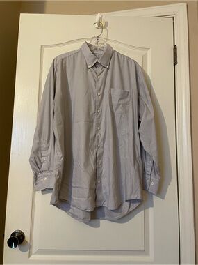 Peter Millar Button Down Shirt Mens Size XL Blue Check Lightweight Preppy Work